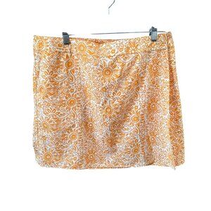 Ripskirt Yellow floral Print- size‎ XL